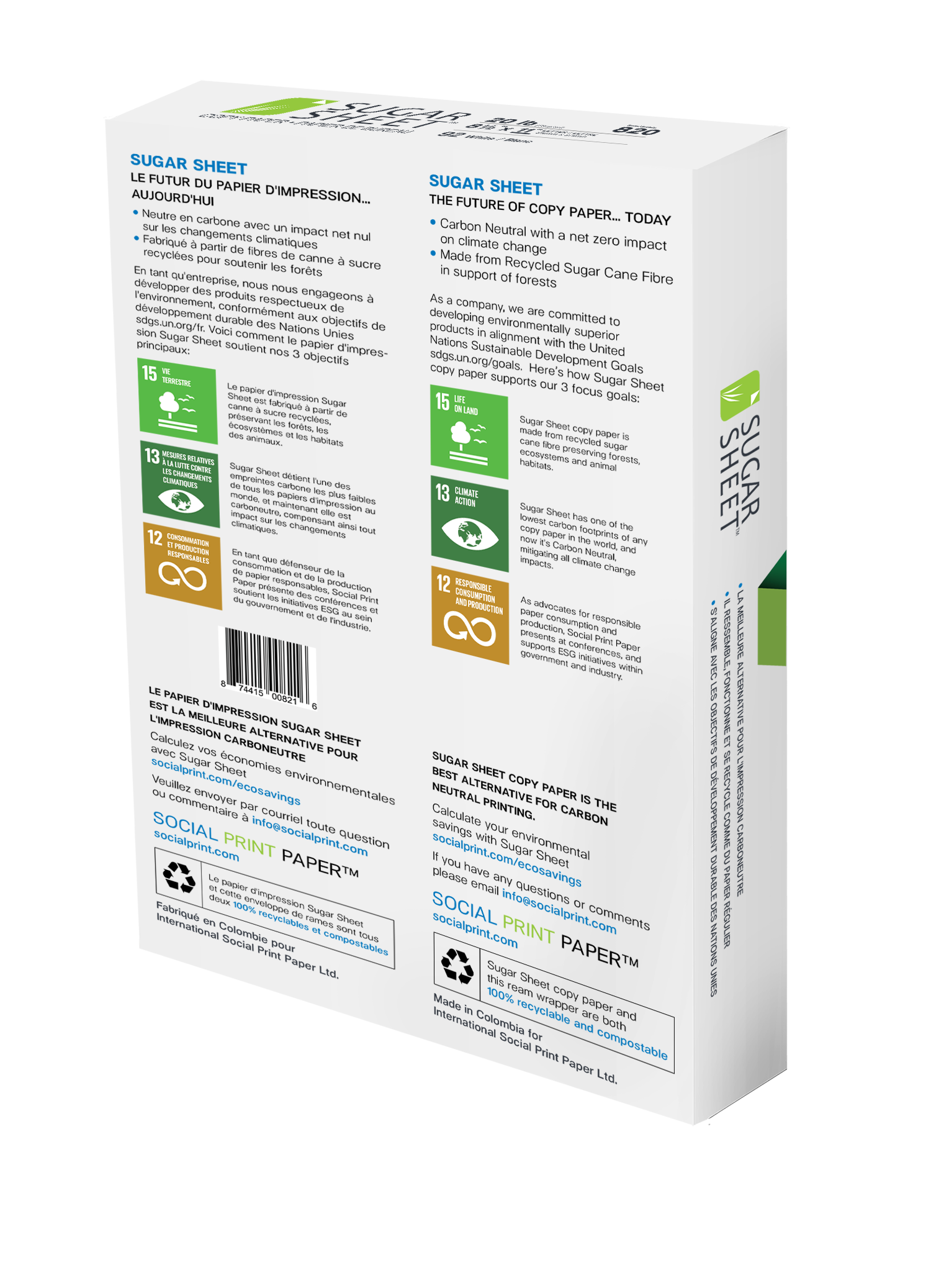 SugarSheet SingleReam BACK